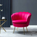 Fushia Velvet Barrel Chair W664