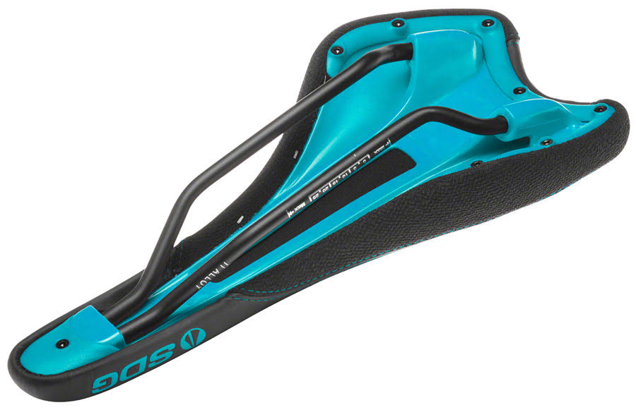 Turquoise Black Saddle with Ti-Alloy Rails X178