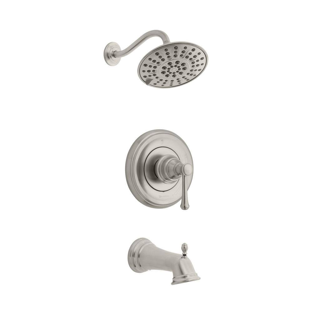Single-Handle Tub and Shower Faucet in Brushed Nickel J4556