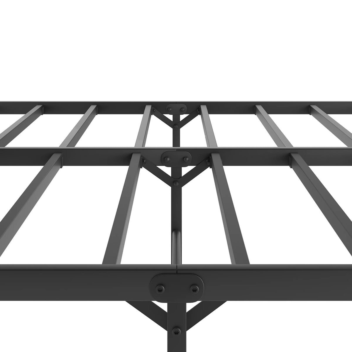 Black Metal Platform Bed Frame E869656