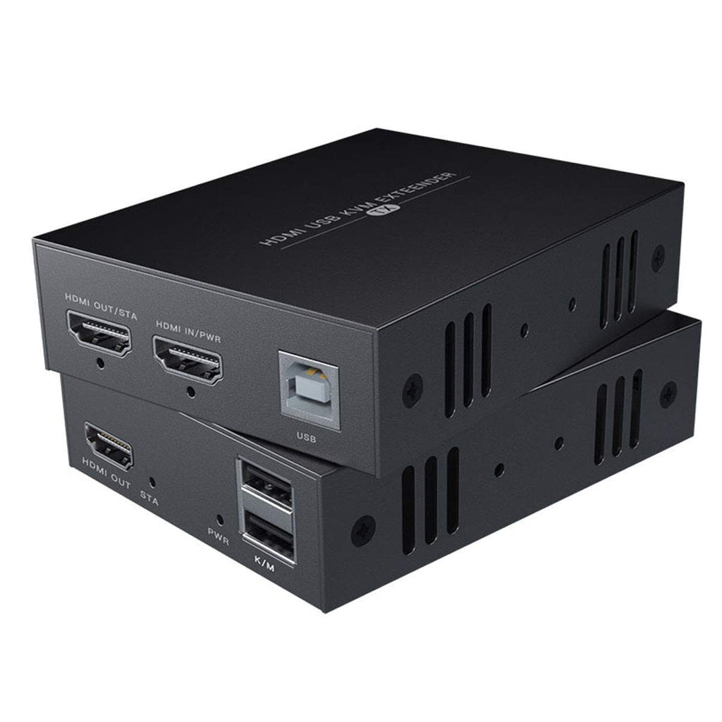 HDMI KVM USB Extender Transmit 1080p HD Video Over Cat5e/6 Ethernet Cable 50m (164ft) A7546