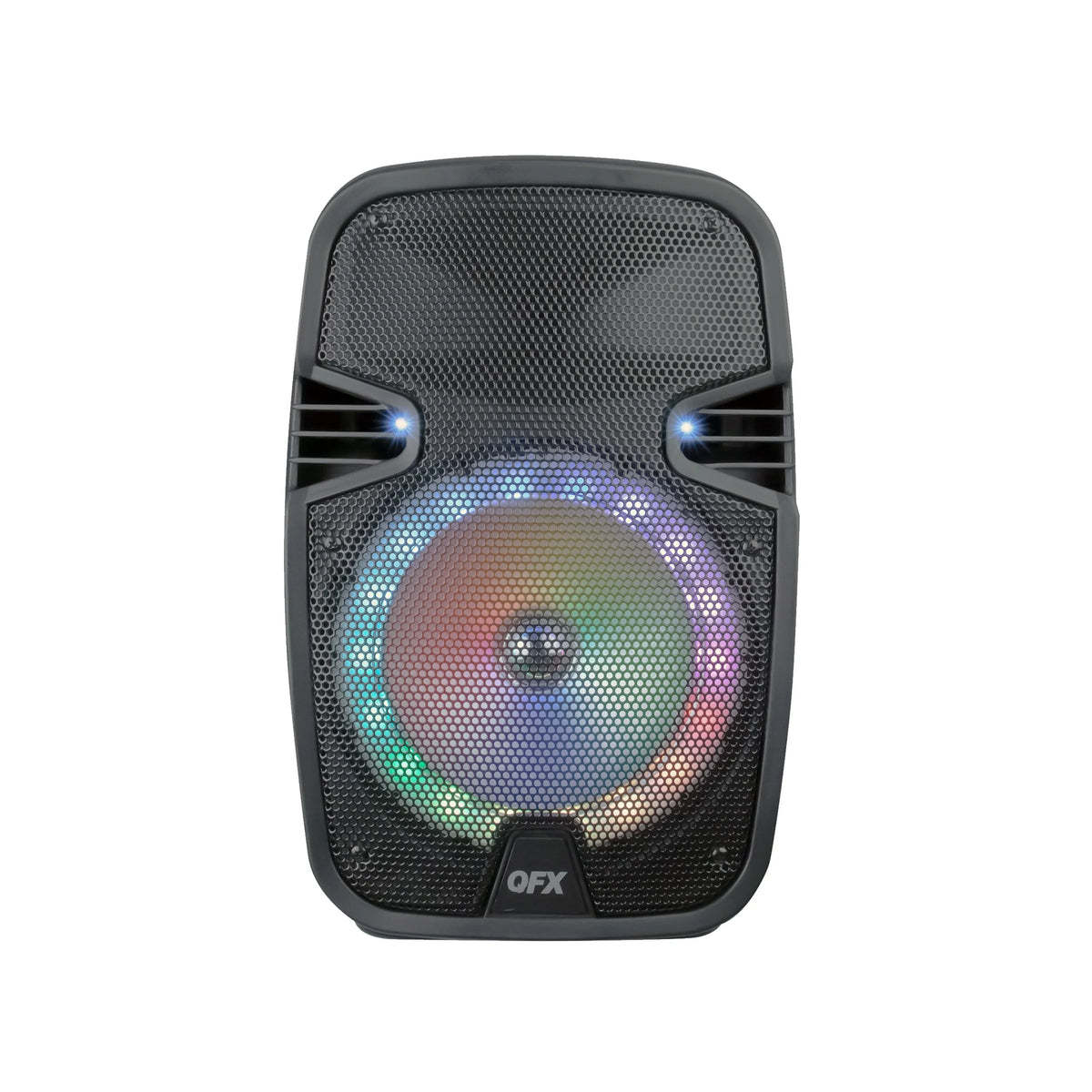 8” Bluetooth Rechargeable Speaker with LED Party Lights and Wired Microphone U190598