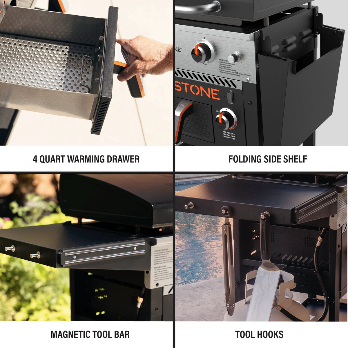 2-Burner 28 Griddle with Air Fryer Combo G593178