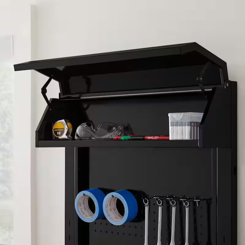 2-Piece Steel Garage Workstation in Black X667913
