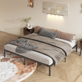 Black Metal Platform Bed Frame E869656