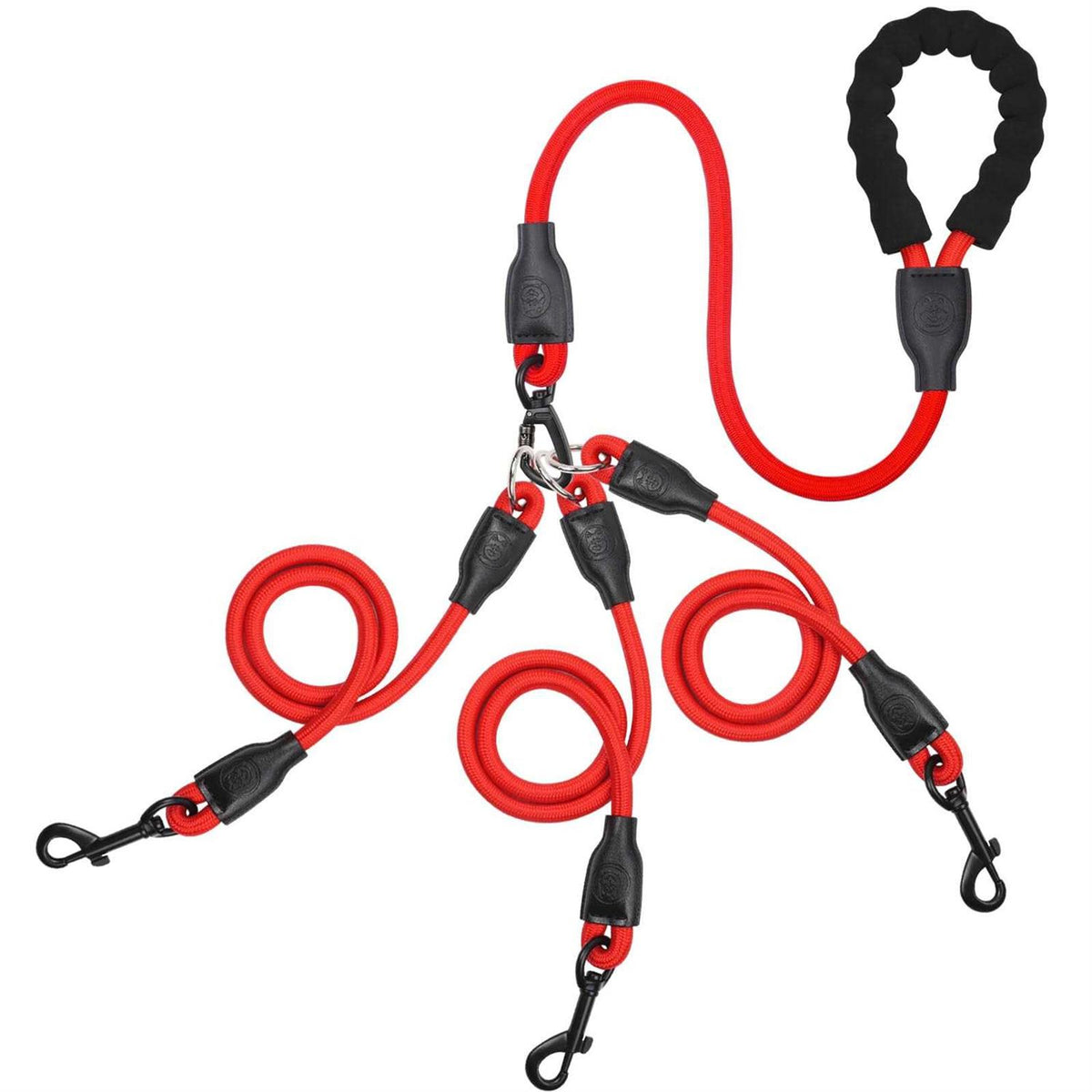 Heavy Duty 3 Way No Tangle Dog Leash with Padded Handle V808