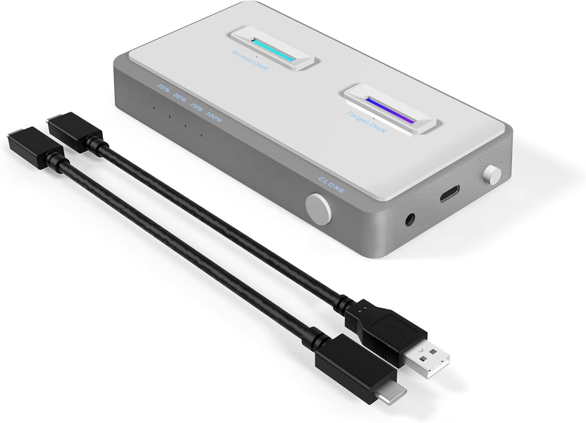 M.2 NVMe Dual-Bay Docking Station with Offline Clone Function S73725