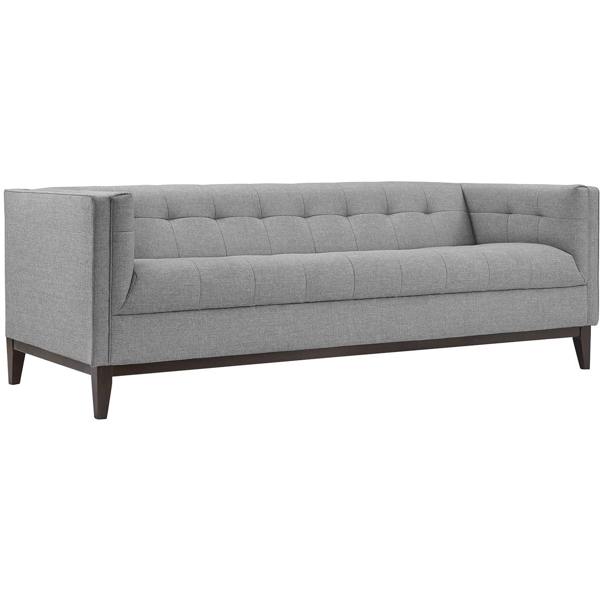 Light Gray Upholstered Fabric Sofa E734