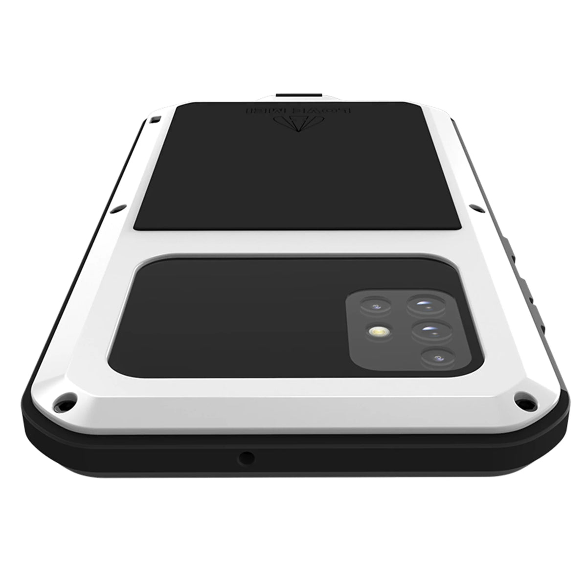 White Shockproof Armor Hybrid Phone Case for Samsung Galaxy A71 S7153