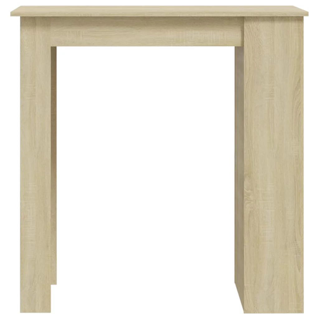 Bar Table with Storage Rack Engineered Wood C683353