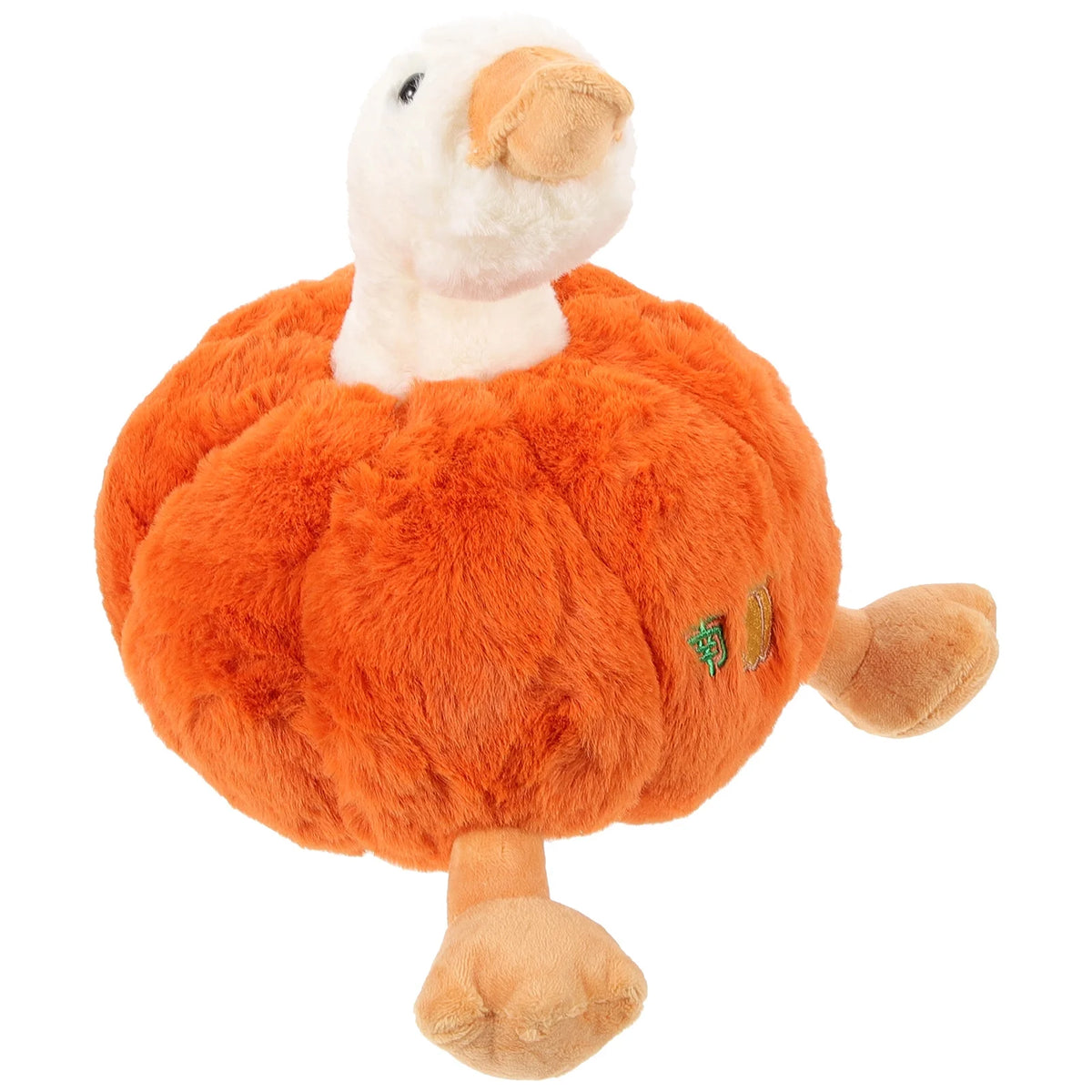 Plush Pumpkin Duck Stuffed Animal Doll W1679