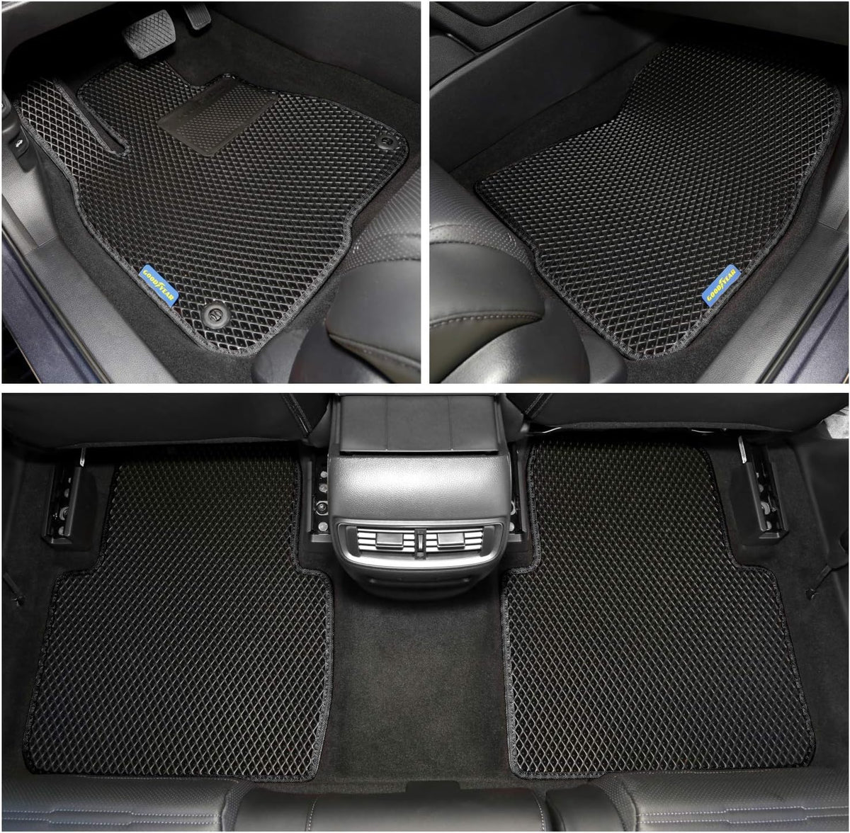 Black/Black 4 Pc. Car Floor Liners A270