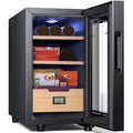 23L Electric Cigar Humidor with Spanish Cedar Wood Shelves O274156