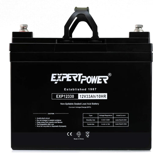 12v 33ah Rechargeable Deep Cycle Battery Pack of 2 Q78009