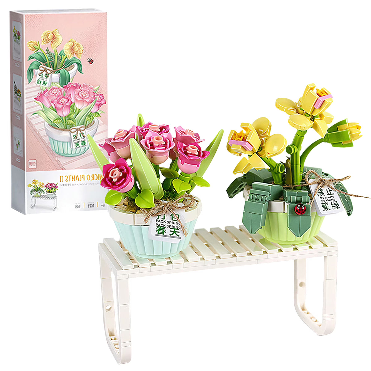 Orchid Bonsai Plant Building Block Set H28447