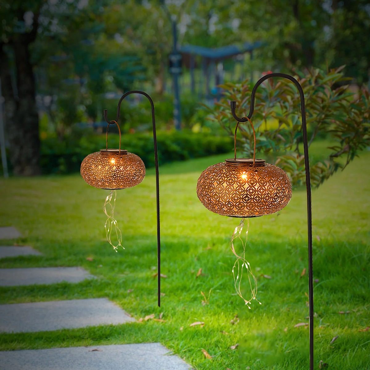 Solar Powered Chinese Lantern String Lamp S6229