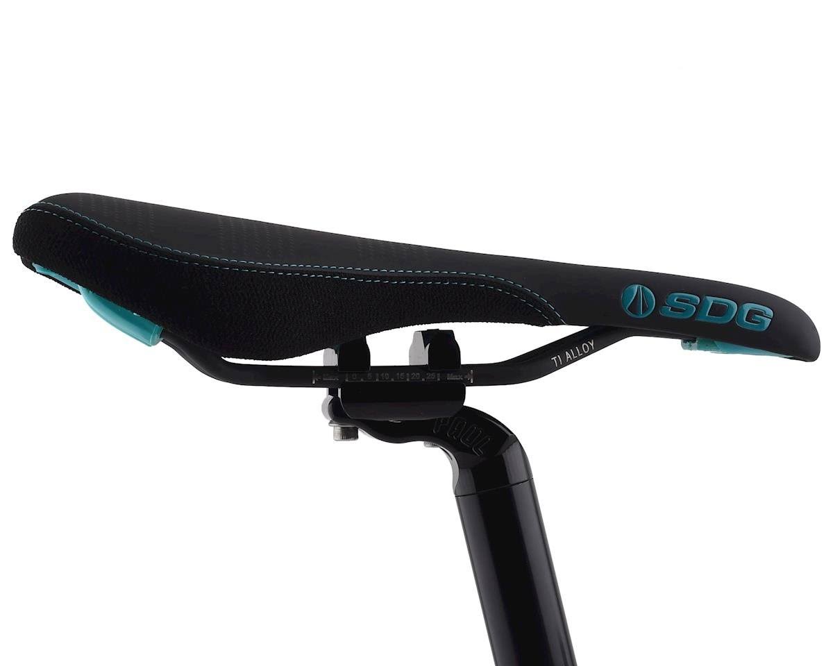 Turquoise Black Saddle with Ti-Alloy Rails X178
