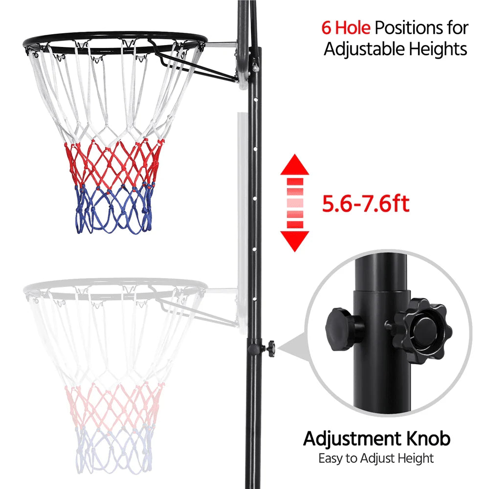 Adjustable Portable Basketball Hoop 7 to 9 Ft Y8275