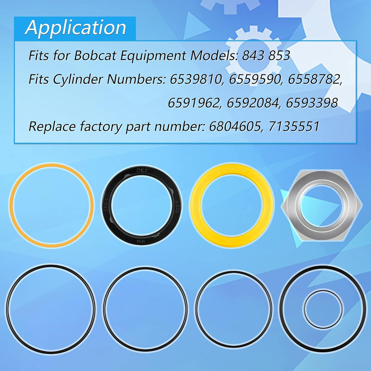 Tilt Hydraulic Cylinder Seal Kit K636