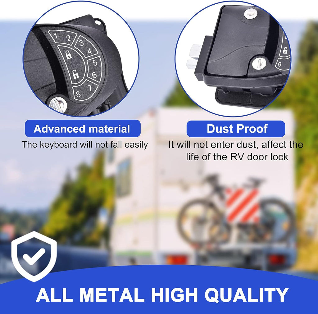 Waterproof Metal RV Keyless Entry Door Lock with Backlit Keypad Q484004