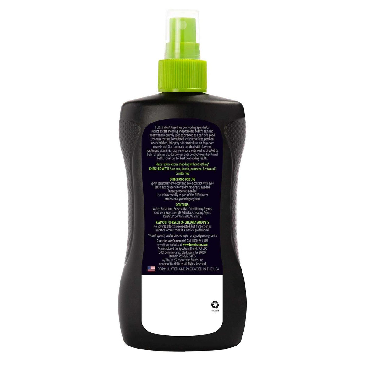 Rinse-Free deShedding Spray for Dogs O9817