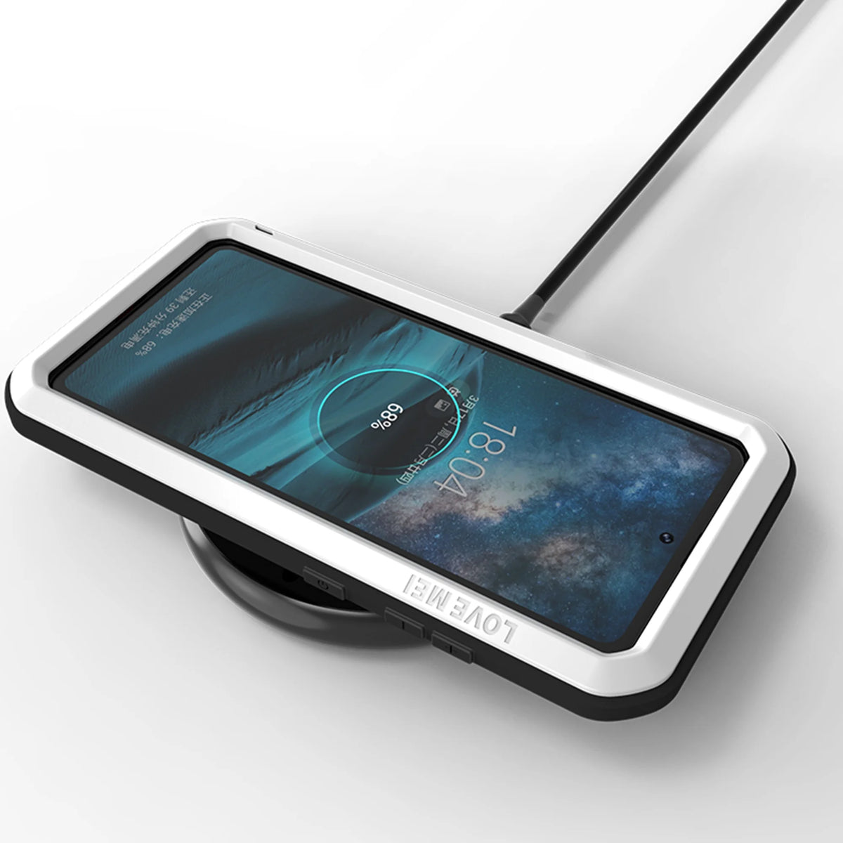 White Shockproof Armor Hybrid Phone Case for Samsung Galaxy A71 S7153