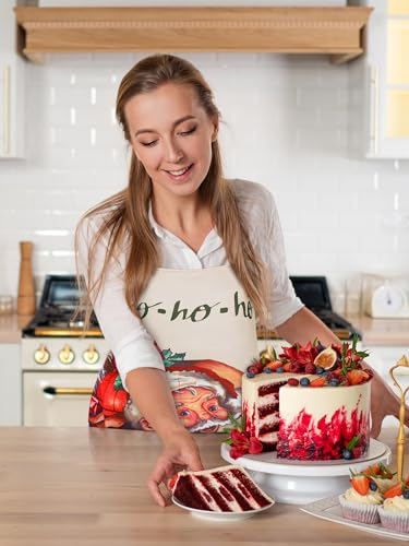 6 Pcs Christmas Aprons with Pockets U21757