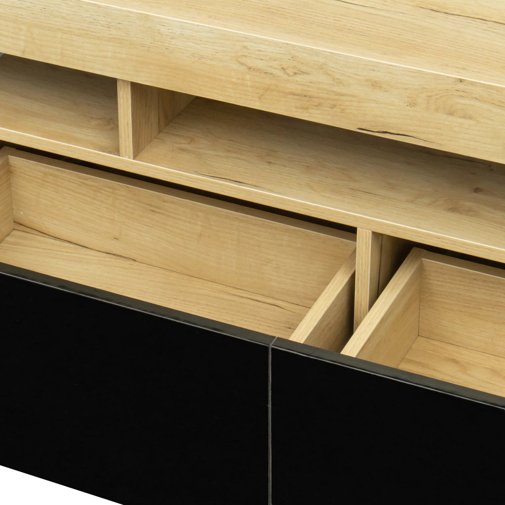 White LED TV Stand with Remote Control U224734