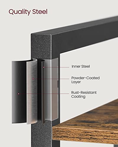 6-Tier Bookshelf with Steel Frame P8424