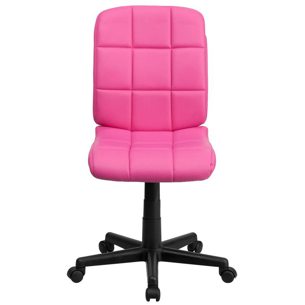 Pink Quilted Office Swivel Chair L862