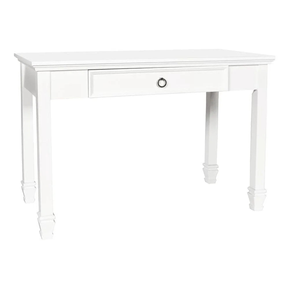 White 1-Drawer Wood Desk P190