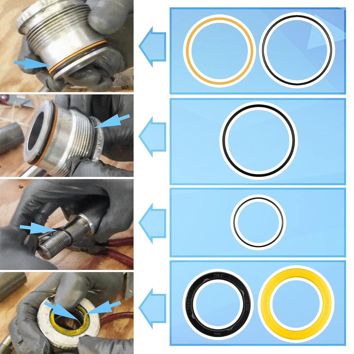 Tilt Hydraulic Cylinder Seal Kit K636