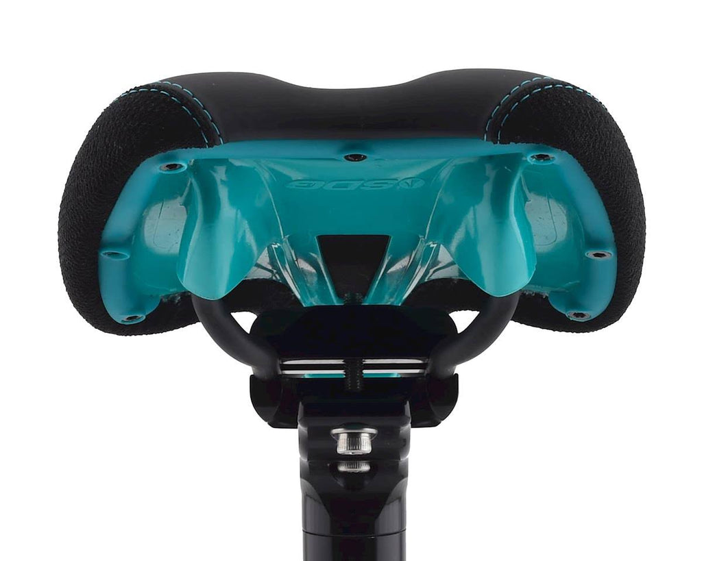 Turquoise Black Saddle with Ti-Alloy Rails X178