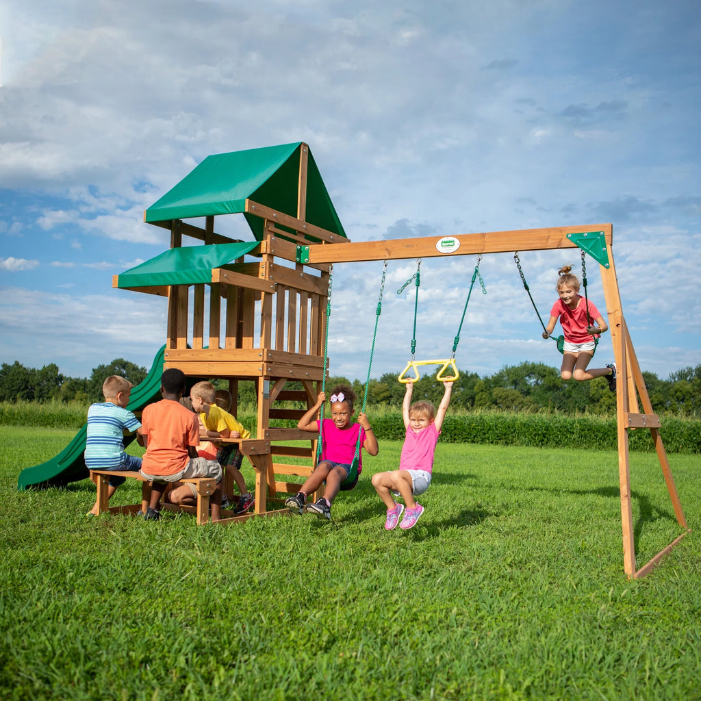 All Cedar Wood Playset Swing Set V378264