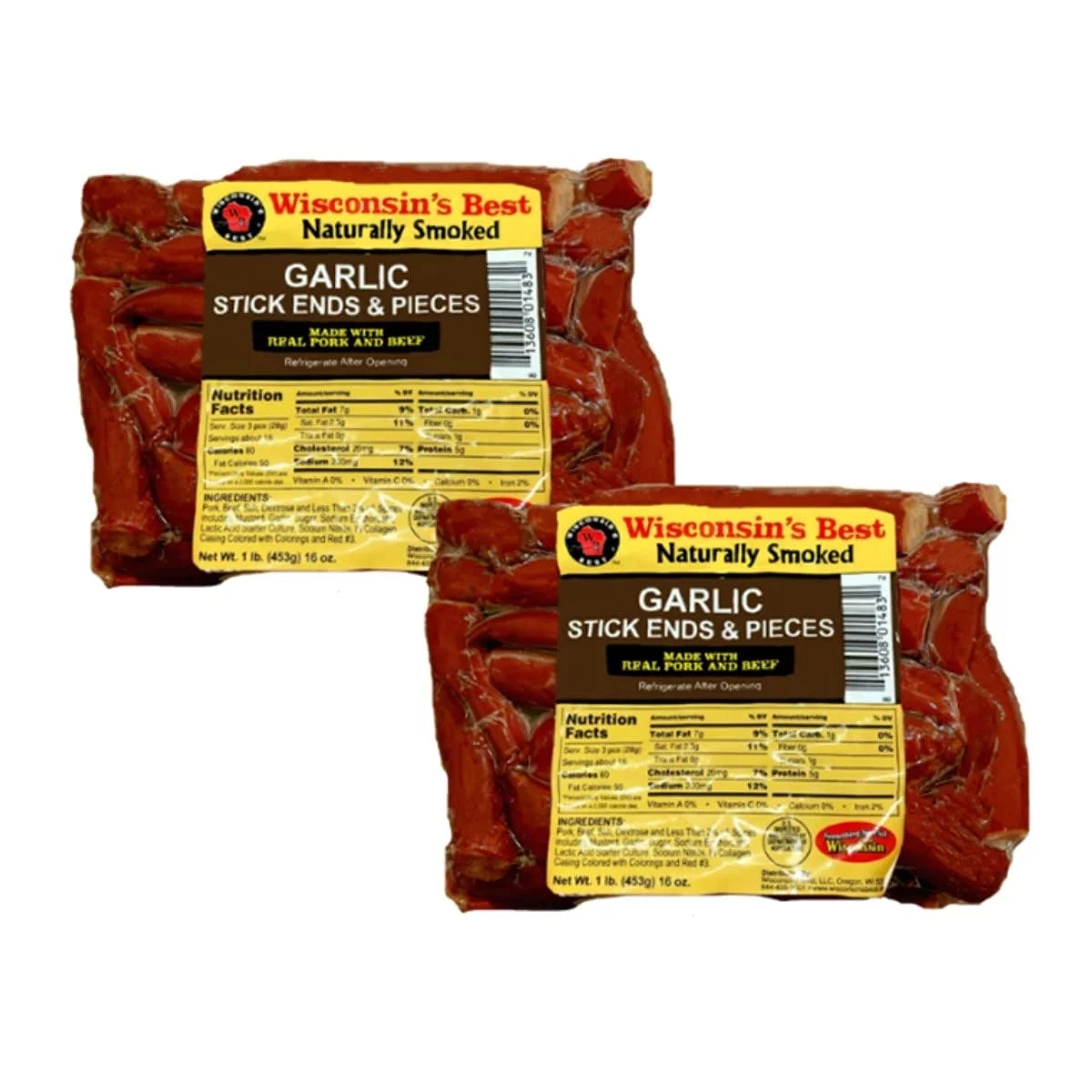 100% Beef Stick Ends & Pieces, 1 lb, 2 ct A3202