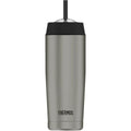 16 oz Vacuum Insulated Stainless Steel Cold Cup with Straw F6658
