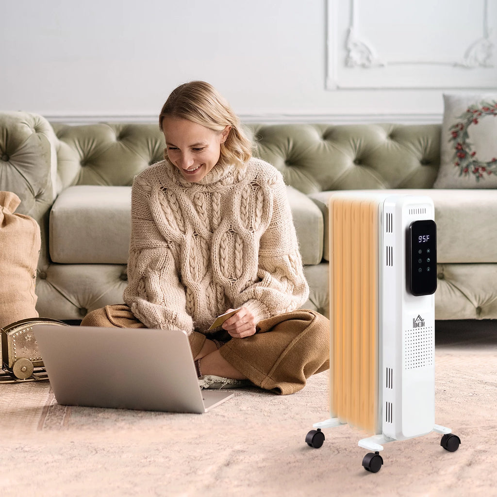White 1500 W Electric Space Heater with 3 Modes and Timer T58963