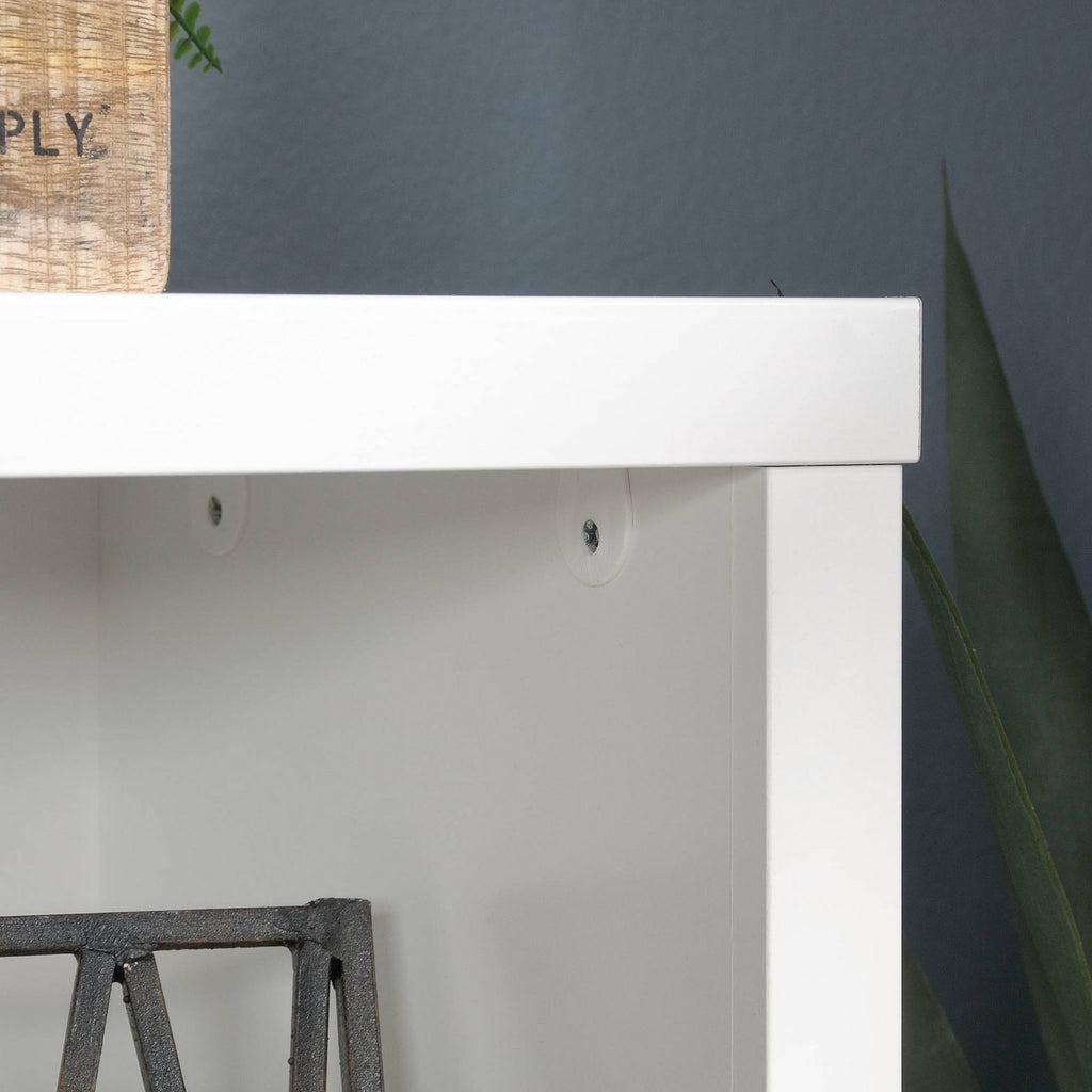 Glacier White Engineered Wood Horizontal Bookcase U42960