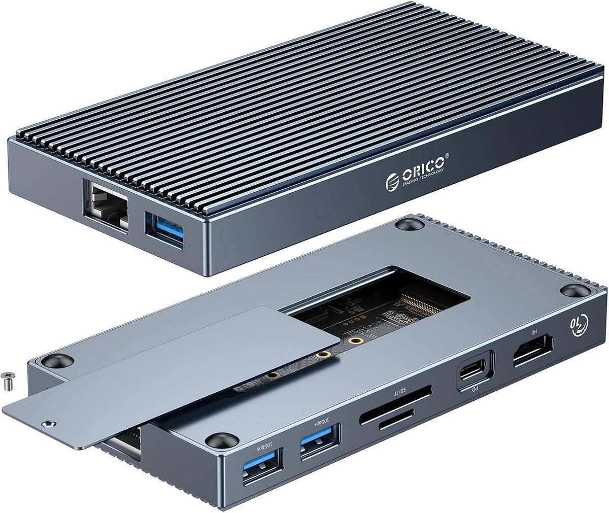 9-in-1 USB-C Hub with M.2 NVMe SSD Case R227807