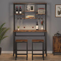 Bar Table and Chairs Set of 2 with Storage L3365