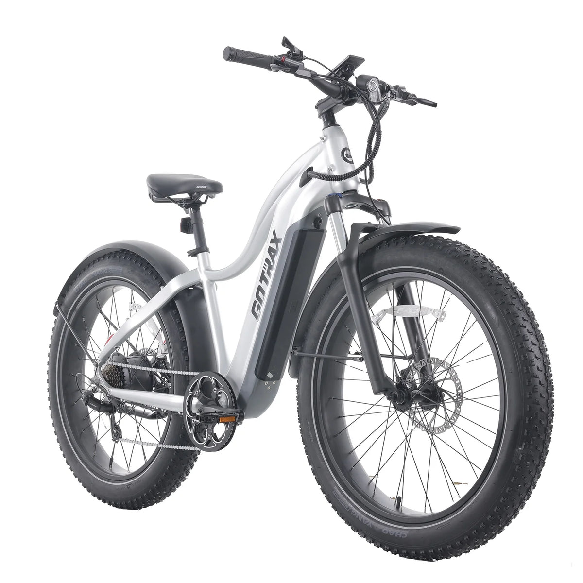 Silver 750W 48V 26" x 4" Fat Tire Electric Mountain Bike G457363