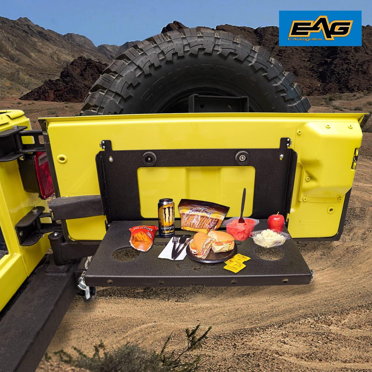 Metal Tailgate Table Cargo Storage Rack Shelf K724