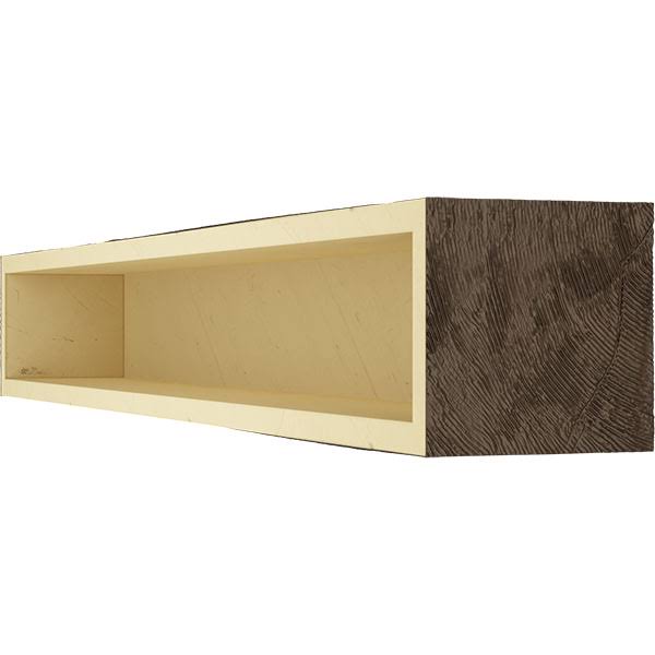 Natural Mahogany Faux Wood Fireplace Mantel V3243