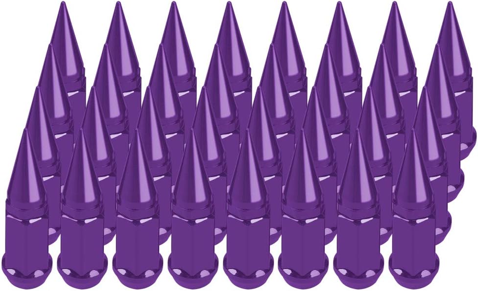 32 pc Extended Spike Lug Nut M12x1.25 Conical Seat Hex 3/4 X61021