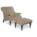 Tufted Rectangle Standard Ottoman V183