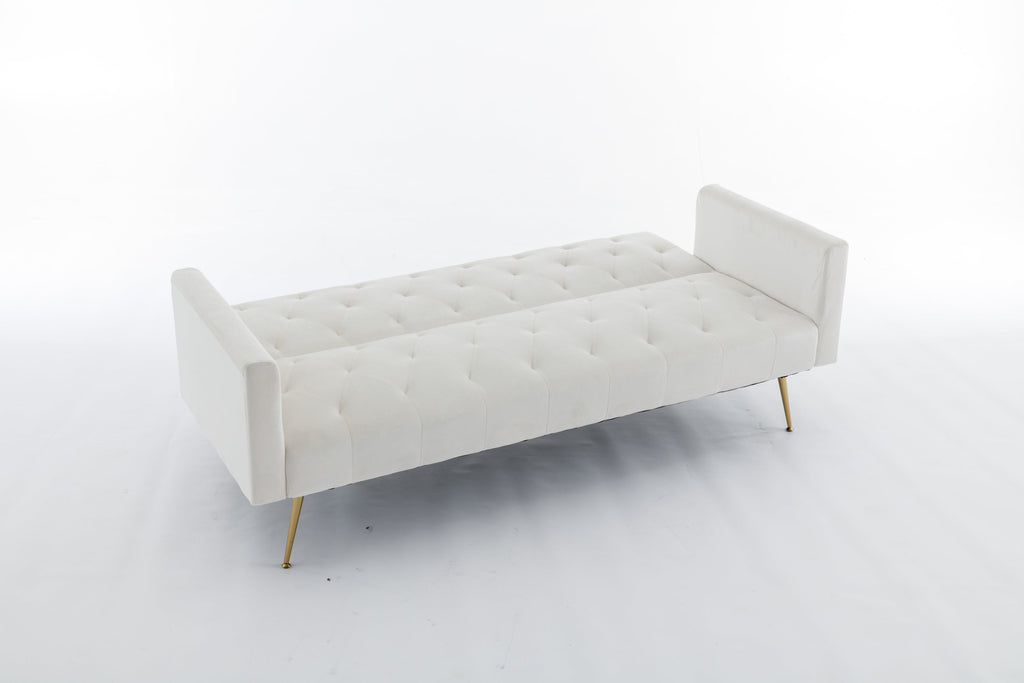 Beige Convertible Sofa Bed G94923