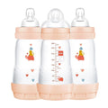Peach 9 oz 3-Count Baby Bottles with Silicone Nipple H471378