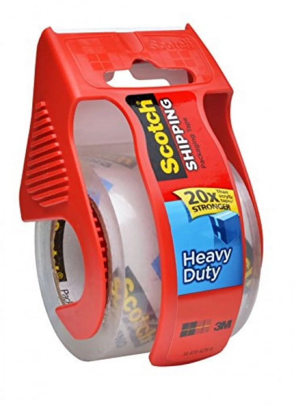 Heavy-Duty Packaging Tape With Dispenser, 1.88" X 66.66 Ft, Clear, 6/Pack K200207