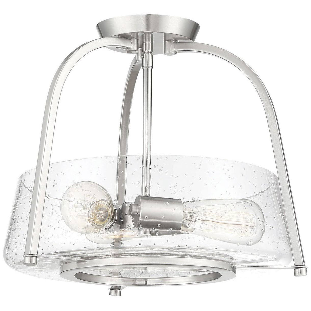 Satin Nickel Semi Flush Mount T1963