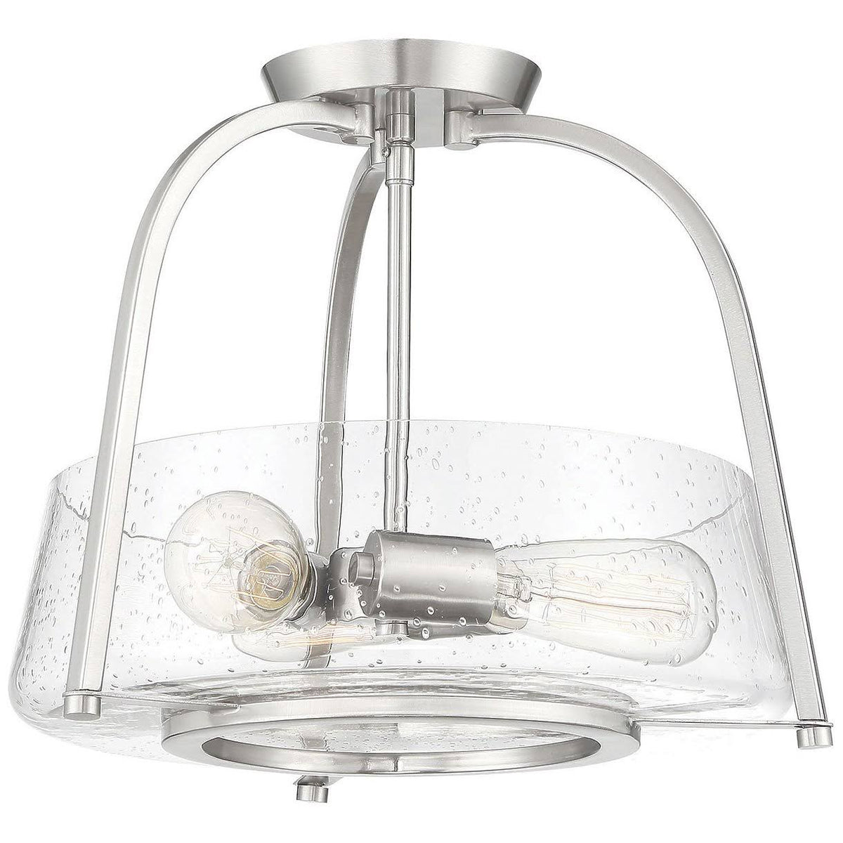 Satin Nickel Semi Flush Mount T1963